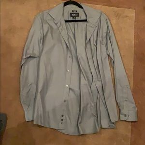 Charcoal Gray, Kenneth Cole, Slim Fit, Dress Shirt